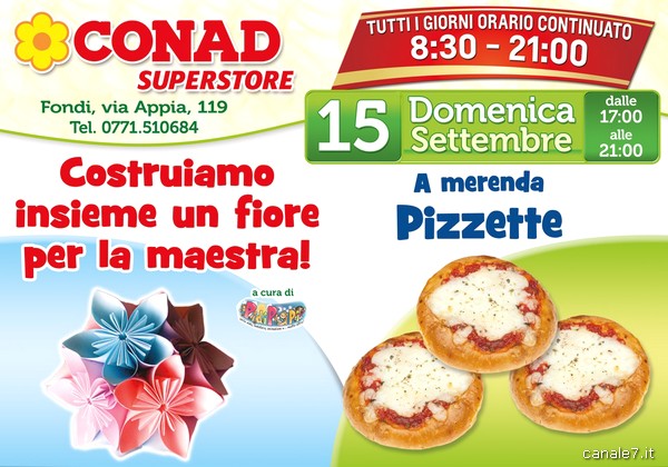 Da Conad Superstore domenica 15 settembre giochi e gustosa merenda!