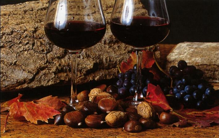 castagne e vino