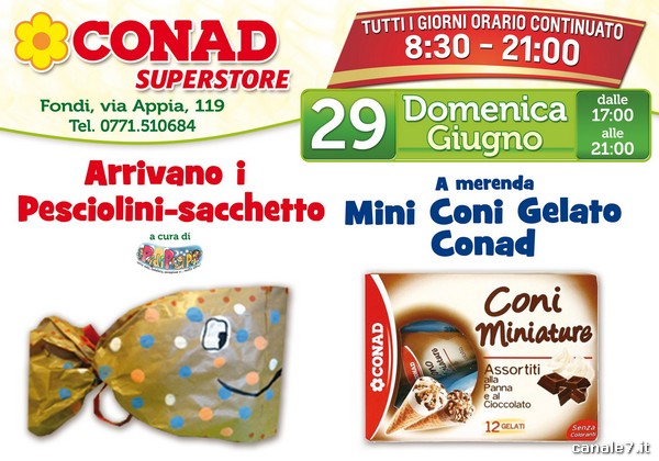 Da Conad Superstore, divertimento e allegra merenda domenica 29 giugno!