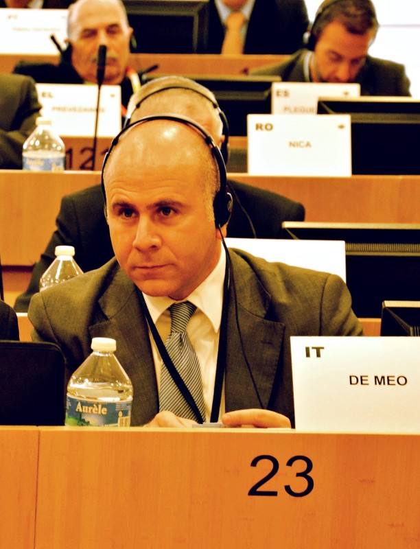 De Meo - prima riunione PPE a Bruxelles 30-1-15