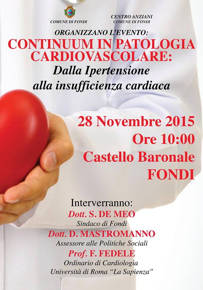 Locandina Incontro sulle patologie cardiovascolari nov2015 dott. Mastromanno