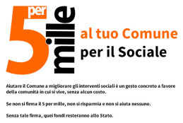 Il 5×1000 al Comune di Fondi, un contributo in più per la spesa sociale