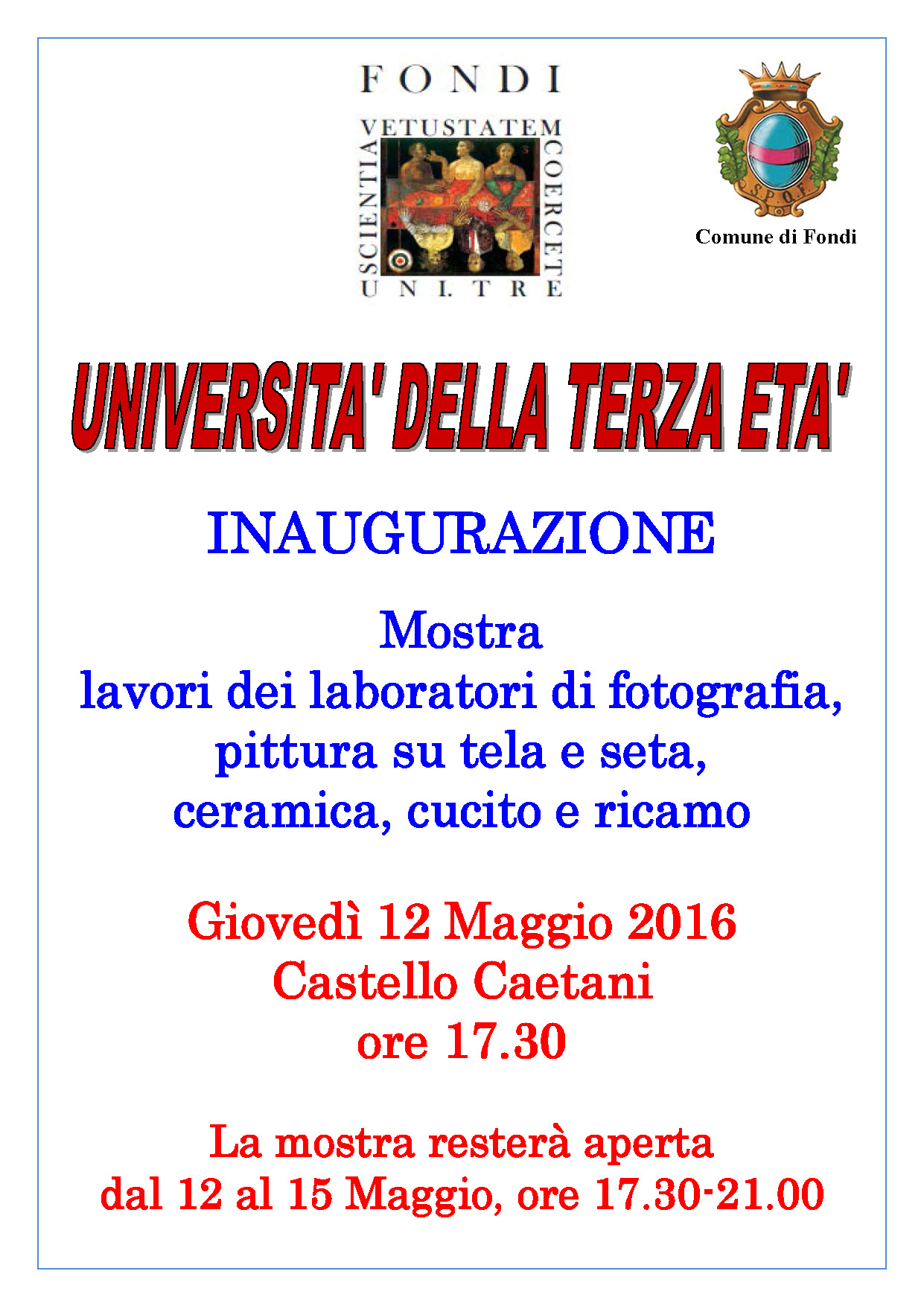 LOC. Mostra Unitre 2016