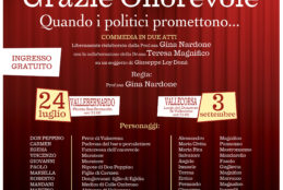 A Lenola “I GiovAnta di Vallebernardo” presentano: “Grazie Onorevole” Quando i politici promettono…