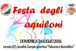 Lenola, Domenica 24 Luglio: “Festa degli Aquiloni”