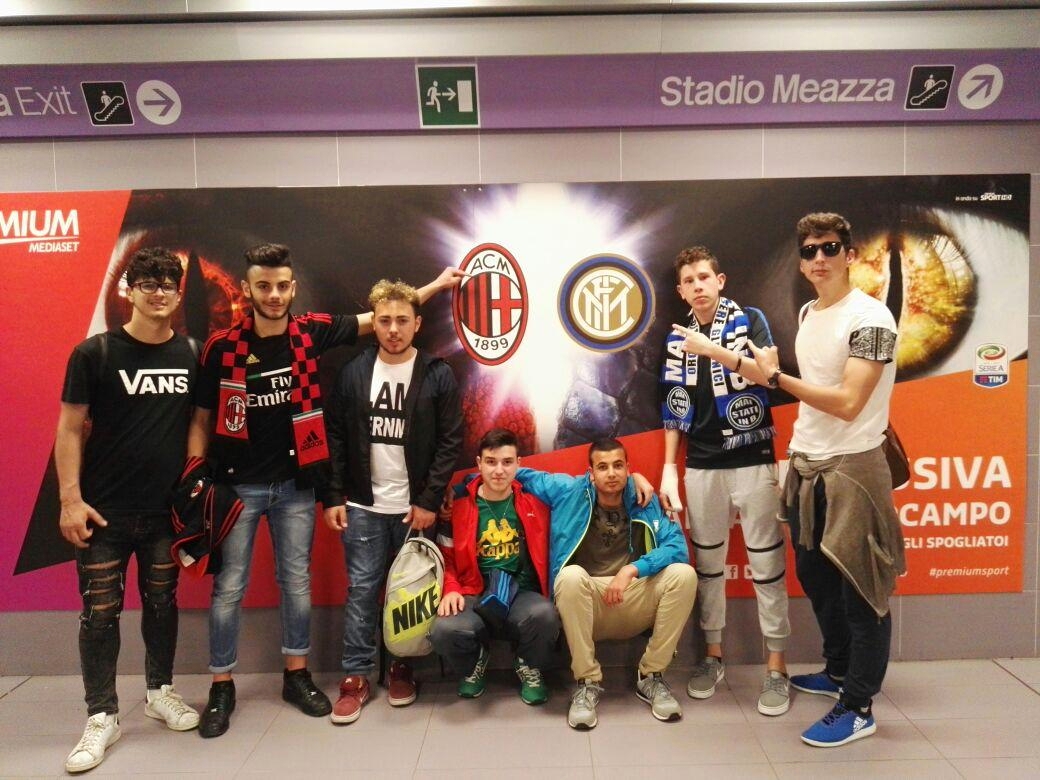 Foto studenti liceo S. Francesco DERBY Inter - Milan