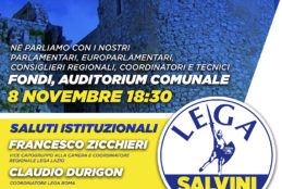 FONDI, CONVEGNO LEGA – IMPRESE SVILUPPO TURISMO – 8 NOVEMBRE 2019