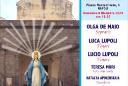 Tradizionale Concerto dell’ Immacolata 8 dicembre 2024 dell’ Associazione Culturale Noi per Napoli